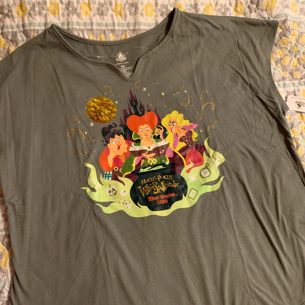 Disney hocus Pocus grey shirt Womens large blouse